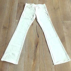 Red Engine Scarlett white jeans